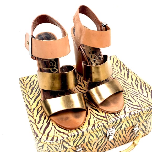 Sam Edelman Yelena Chunky Leather Strapped Sandal - Picture 6 of 10